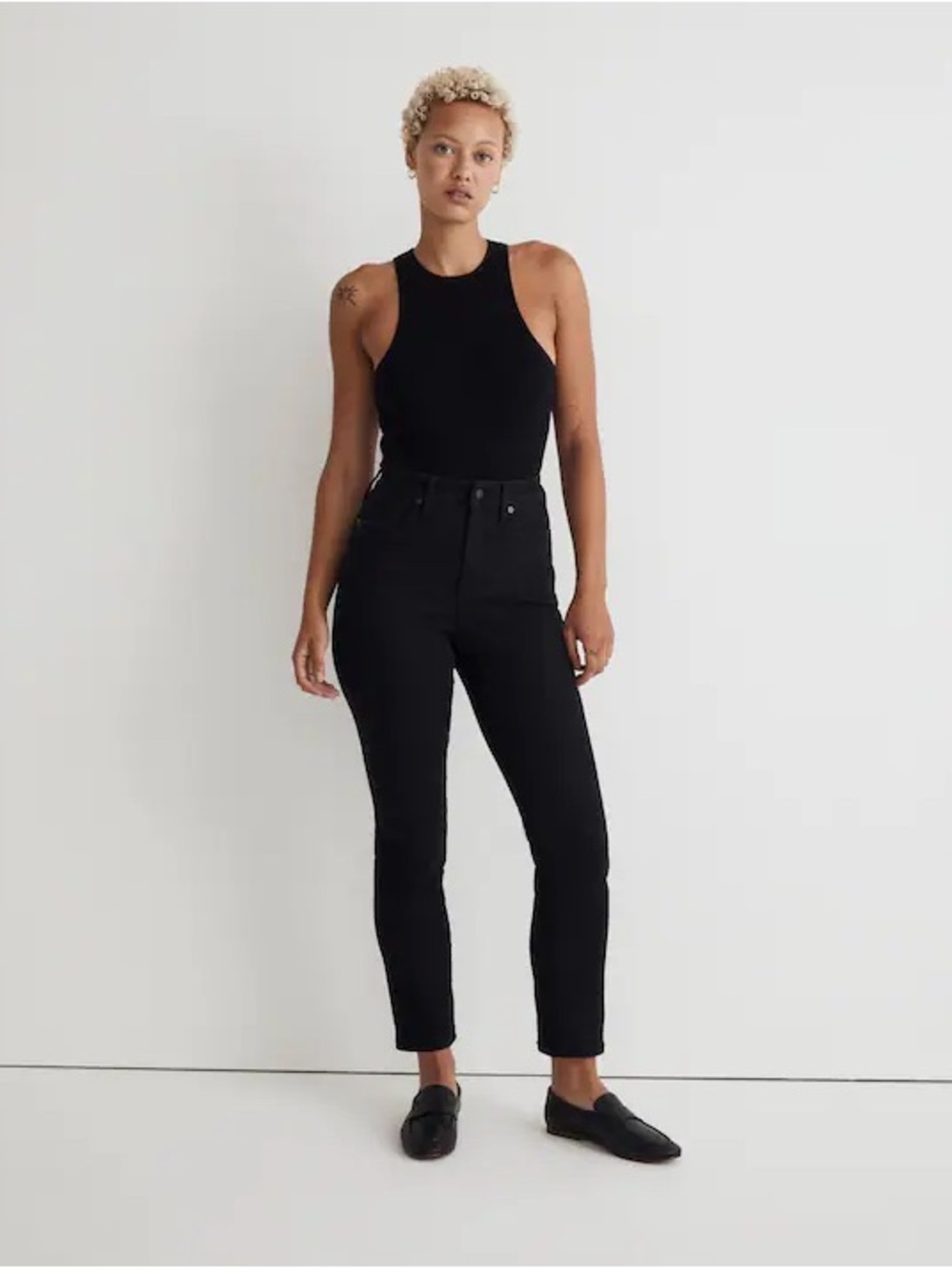 Madewell Jeans Black Curvy Stovepipe Size 27